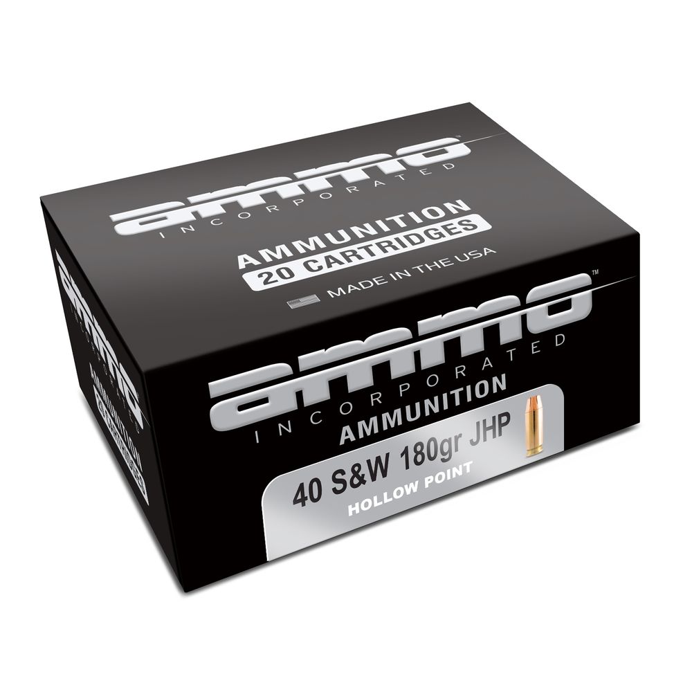 Ammo Inc .40 S&W Signature Jacketed Hollow Point 180 Grain 20/Box