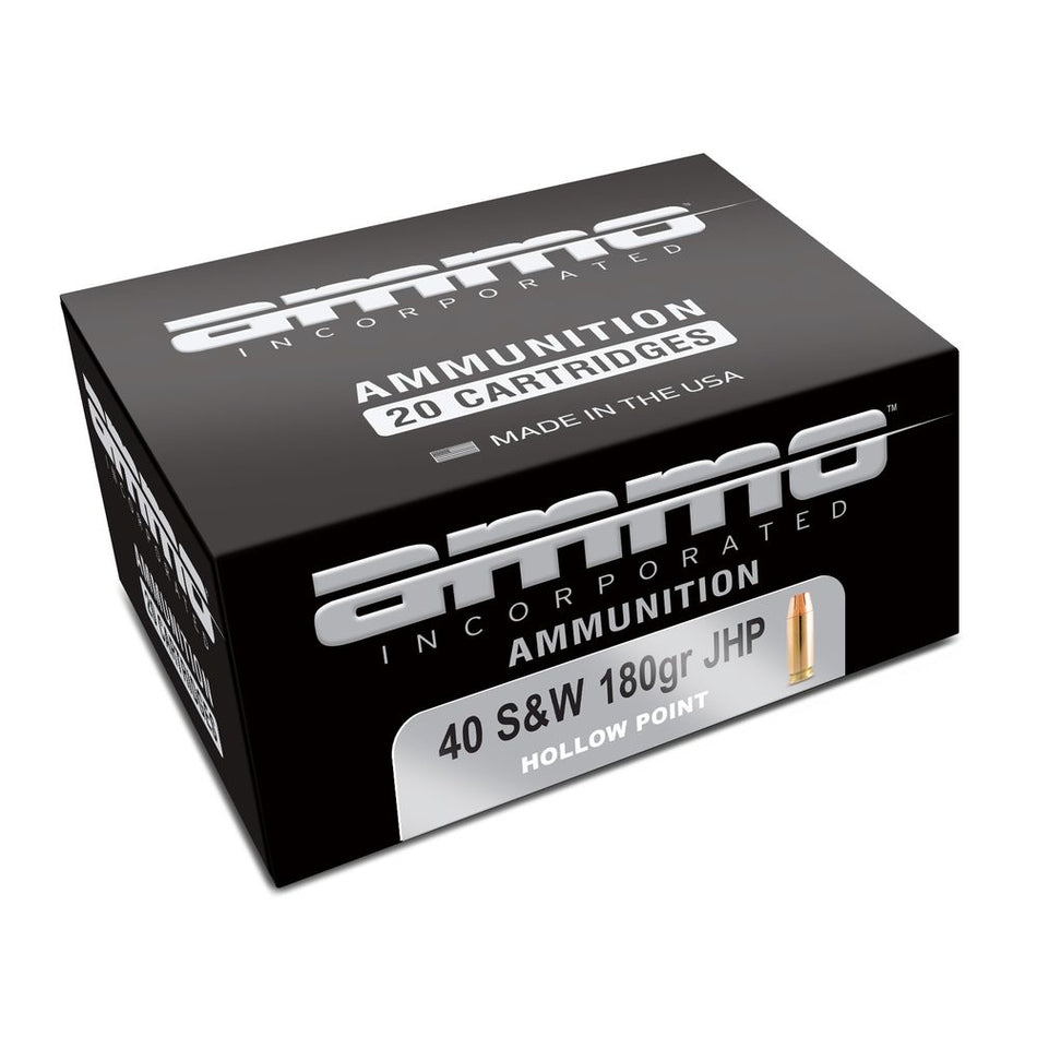 Ammo Inc .40 S&W Signature Jacketed Hollow Point 180 Grain 20/Box