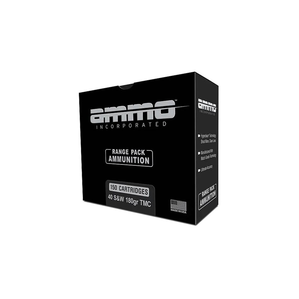 Ammo Inc .40 S&W Signature Total Metal Case 180 Grain 150/Box