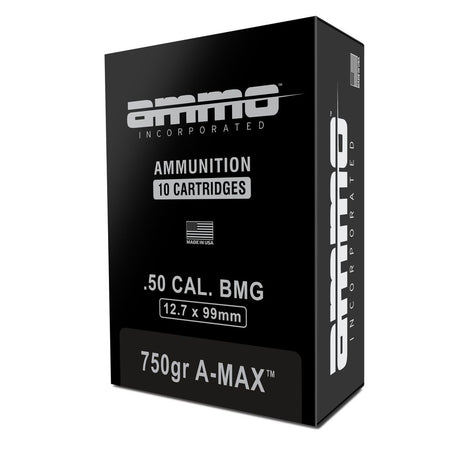 Ammo Inc .50 BMG Signature A-Max 750 Grain 10/Box