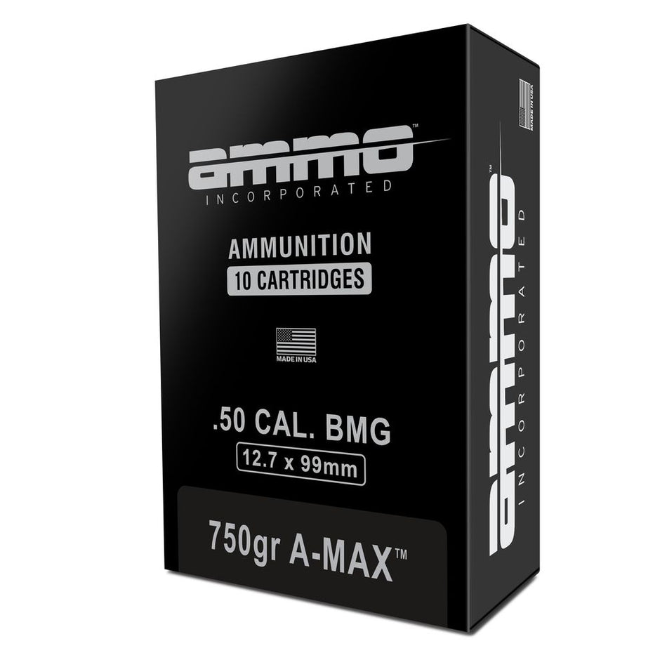 Ammo Inc .50 BMG Signature A-Max 750 Grain 10/Box