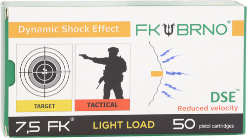 FK Brno 7.5 FK F9 Copper Flat Nose 101 Grain 50/Box