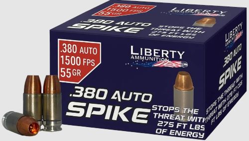 LIBERTY SPIKE 380 ACP 55GR COPPR HP 20RD 50BX/CS