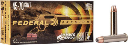 Federal .45-70 Government Premium Hammer Down Bonded Soft Point 300 Grain 20/Box