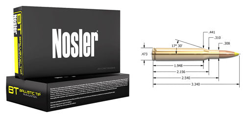 Nosler .270 Winchester Hunting Spitzer Ballistic Tip 140 Grain 20/Box