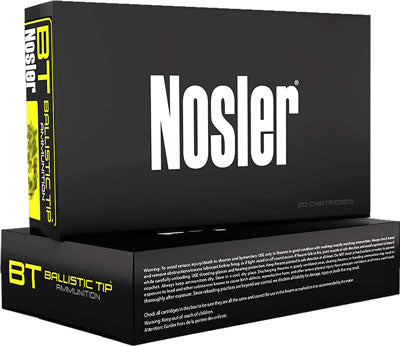 Nosler 6.5mm Creedmoor  Spitzer Ballistic Tip 140 Grain 20/Box
