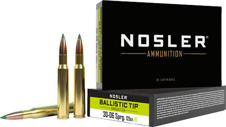 Nosler .30-06 Springfield Hunting Spitzer Ballistic Tip 125 Grain 20/Box