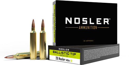 Nosler .26 Nosler Ballistic Tip Hunting Polymer Tip 140 Grain 20/Box