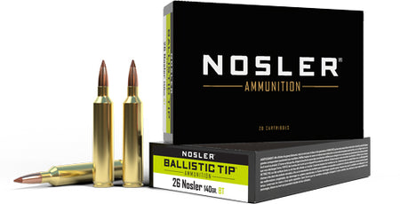 Nosler .26 Nosler Ballistic Tip Hunting Polymer Tip 140 Grain 20/Box