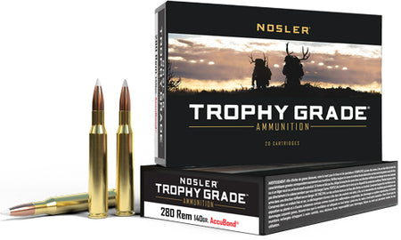Nosler .280 Remington Trophy Grade Nosler AccuBond 140 Grain 20/Box