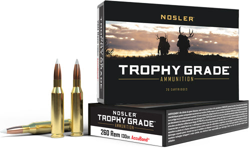 Nosler .260 Remington Trophy Grade Nosler AccuBond 130 Grain 20/Box