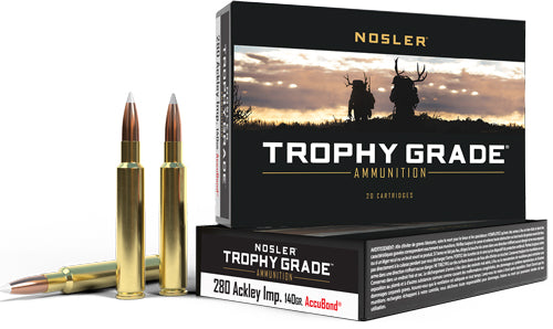 Nosler .280 Ackley Trophy Grade Nosler AccuBond 140 Grain 20/Box