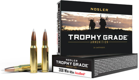 Nosler .308 Win / 7.62x51mm Trophy Grade Nosler AccuBond 165 Grain 20/Box
