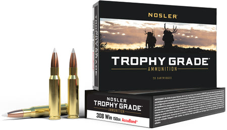 Nosler .308 Win / 7.62x51mm Trophy Grade Nosler AccuBond 150 Grain 20/Box