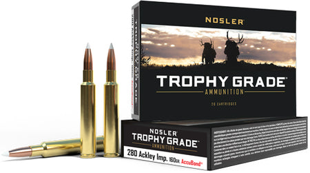 Nosler .280 Ackley Trophy Grade Nosler AccuBond 160 Grain 20/Box