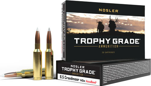 Nosler 6.5mm Creedmoor Trophy Grade Nosler AccuBond 140 Grain 20/Box