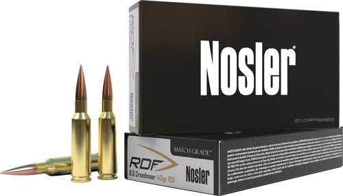Nosler 6.5mm Creedmoor Match Grade RDF Hollow Point Boat Tail 140 Grain 20/Box