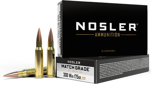 Nosler .308 Win / 7.62x51mm Match Grade RDF Hollow Point Boat Tail 175 Grain 20/Box