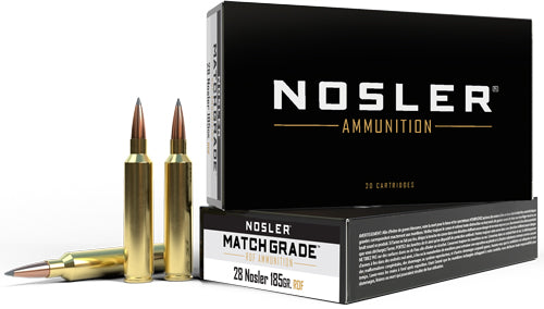 Nosler .28 Nosler Match Grade RDF Hollow Point Boat Tail 185 Grain 20/Box