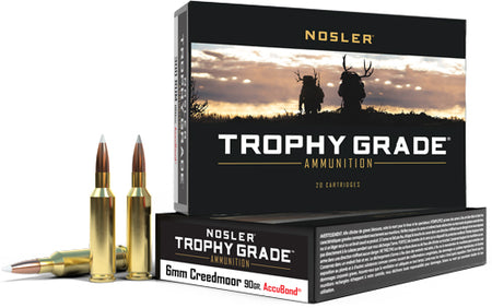 Nosler 6mm Creedmoor Trophy Grade AccuBond Polymer Tip 90 Grain 20/Box