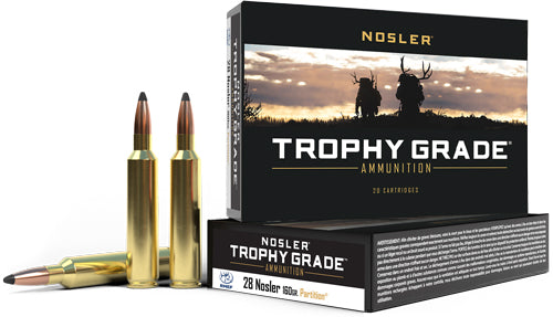 Nosler .28 Nosler Trophy Grade Polymer Tip Partition 160 Grain 20/Box