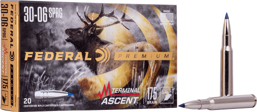 Federal .30-06 Springfield Premium Terminal Ascent Bonded Polymer Tip 175 Grain 20/Box
