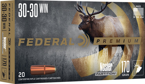 Federal .30-30 Winchester Premium Nosler Partition 170 Grain 20/Box