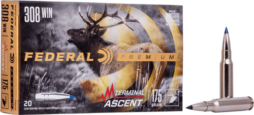 Federal .308 Win / 7.62x51mm Premium Terminal Ascent 175 Grain 20/Box