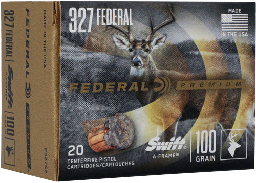 Federal .327 Federal Mag Premium Swift A Frame 100 Grain 20/Box