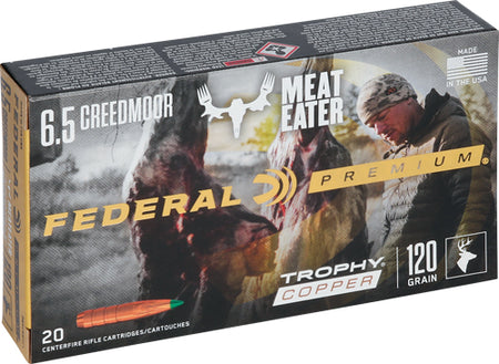 Federal 6.5mm Creedmoor Premium Copper Trophy Copper 120 Grain 20/Box