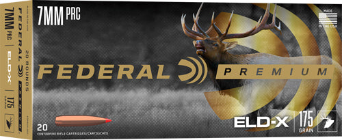 Federal P7PRCELDX1 Premium Classic ELD-X Extremely Low Drag-eXpanding 175 Grain 7mm PRC
