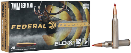 Federal 7mm Remington Mag Premium ELD-X Extremely Low Drag-eXpanding 162 Grain 20/Box