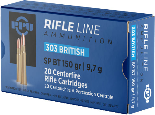 Prvi Partizan .303 British Rifle Soft Point Boat Tail 150 Grain 20/Box