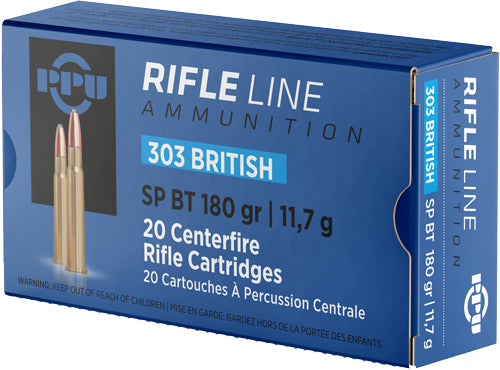 Prvi Partizan .303 British Rifle Soft Point Boat Tail 180 Grain 20/Box