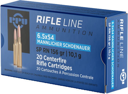 Prvi Partizan 6.5x54mm Mannlicher Rifle Jacketed Soft Point 156 Grain 20/Box