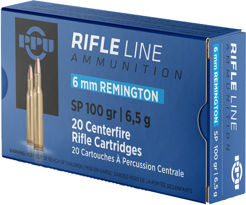 Prvi Partizan 6mm Remington Rifle Jacketed Soft Point 100 Grain 20/Box