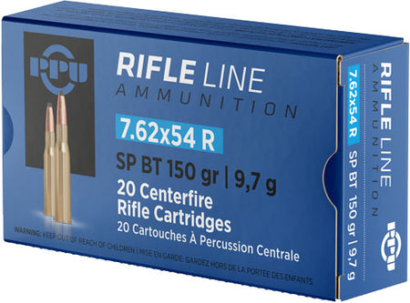 Prvi Partizan 7.62x54mmR Metric Rifle Soft Point 150 Grain 20/Box
