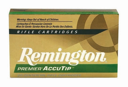 Remington .222 Remington Premier AccuTip-V Boat Tail 50 Grain 20/Box