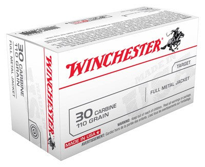 Winchester .30 Carbine USA Full Metal Jacket 110 Grain 50/Box