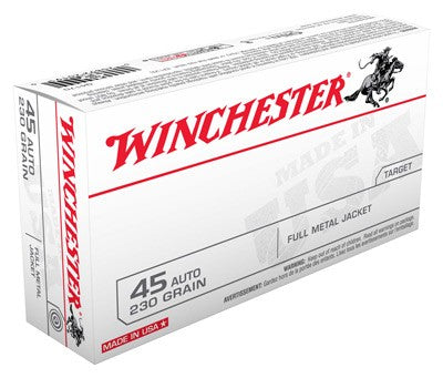 Winchester .45 ACP/Auto USA Full Metal Jacket 230 Grain 50/Box