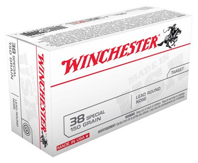 Winchester .38 Special USA Lead Round Nose 150 Grain 20/Box