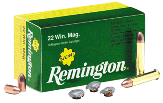Remington .22 Magnum / WMR Magnum Rimfire Pointed Soft Point 40 Grain 50/Box