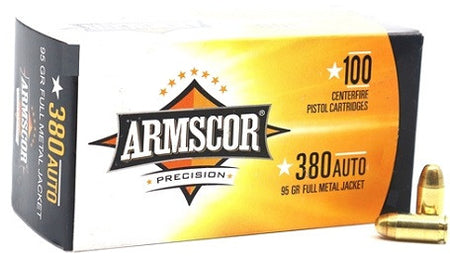 Armscor .380 ACP/Auto Precision Value Pack Full Metal Jacket 95 Grain 100/Box