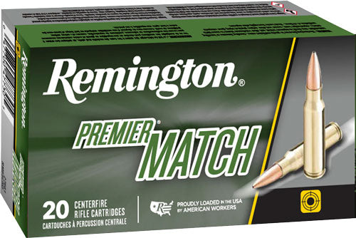 Remington 6mm Creedmoor Premier Match Sierra MatchKing Boat Tail Hollow Point 107 Grain 20/Box