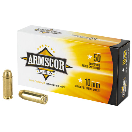 Armscor 10mm Auto Competition Full Metal Jacket 180 Grain 50/Box