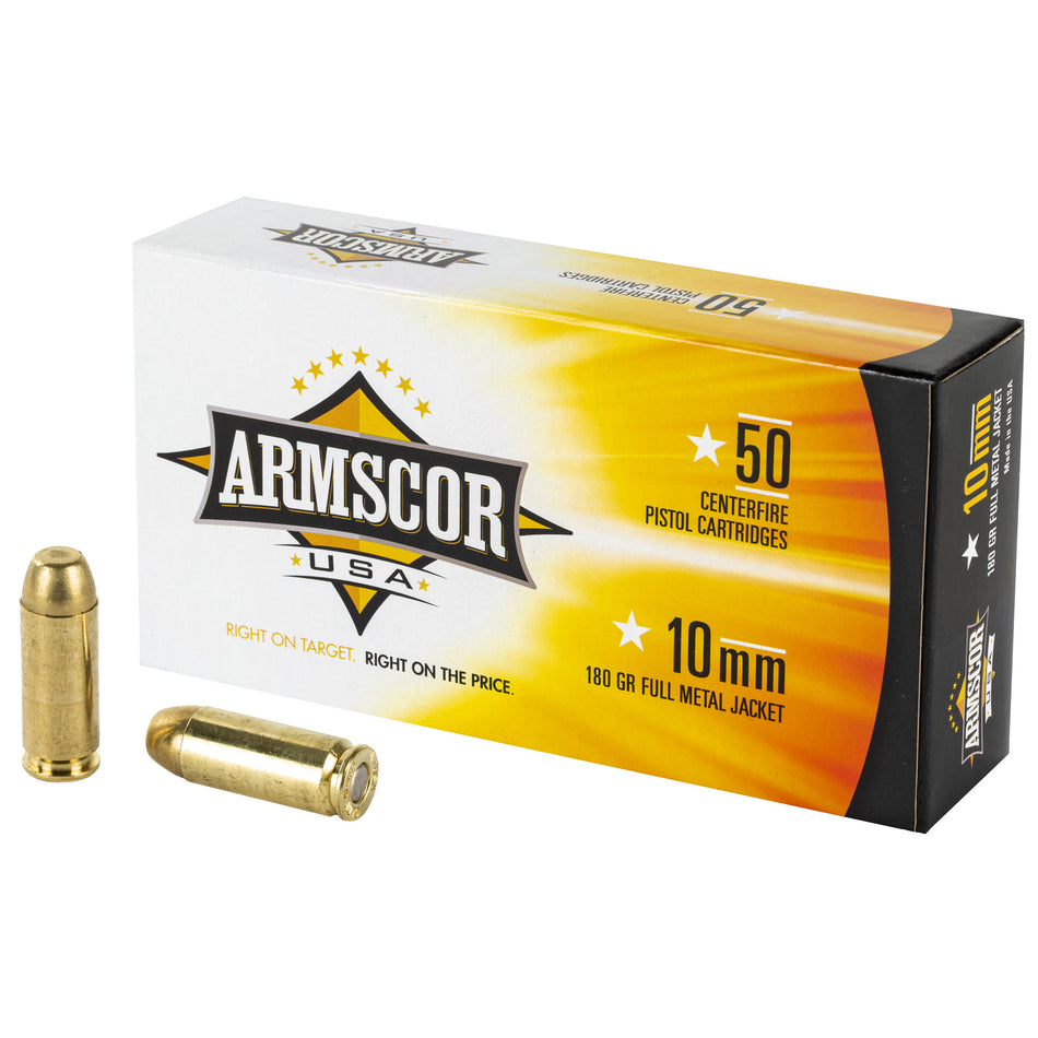 Armscor 10mm Auto Competition Full Metal Jacket 180 Grain 50/Box