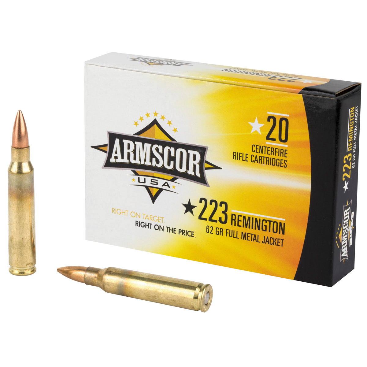 Armscor .223 Remington Rifle Full Metal Jacket 62 Grain 20/Box