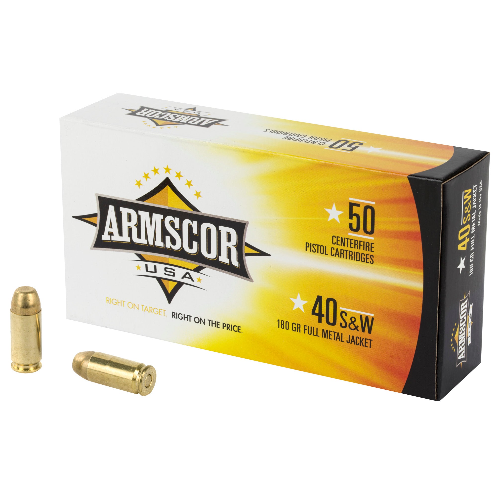 Armscor .40 S&W Precision Full Metal Jacket 180 Grain 50/Box