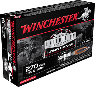 Winchester .270 Winchester Expedition Big Game Nosler AccuBond Long-Range 150 Grain 20/Box