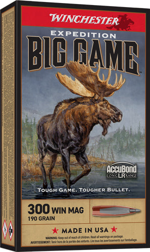 Winchester .300 Winchester Mag Expedition Big Game Nosler AccuBond Long-Range 190 Grain 20/Box